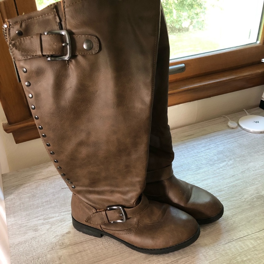 Knee-high Brown Top Moda Riding Boots 7.5